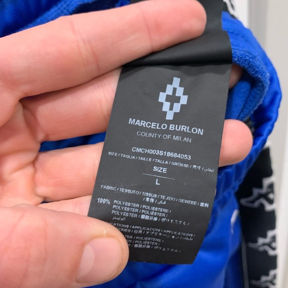 Marcelo Burlon Kappa Joggers Blue Striped large - Picture 6 of 9